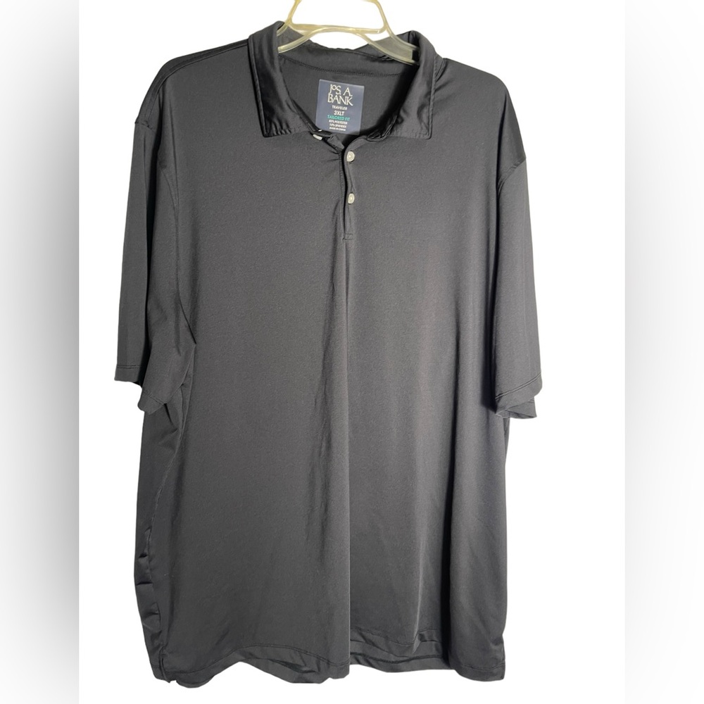 Joseph A. Banks size 3XLT Traveler’s‎ Collection classic black polo shirt